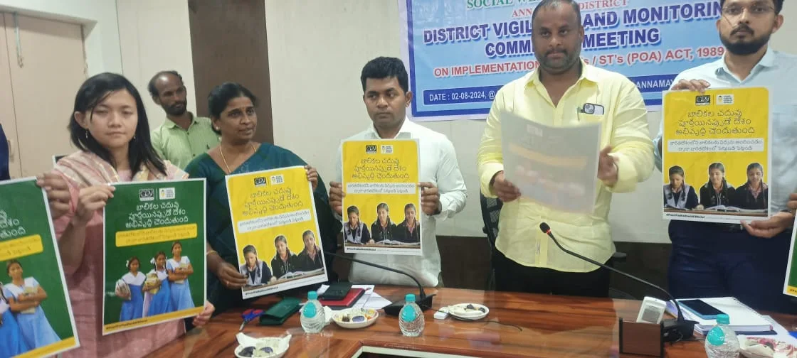Education campaign posters being released at Rayachoty